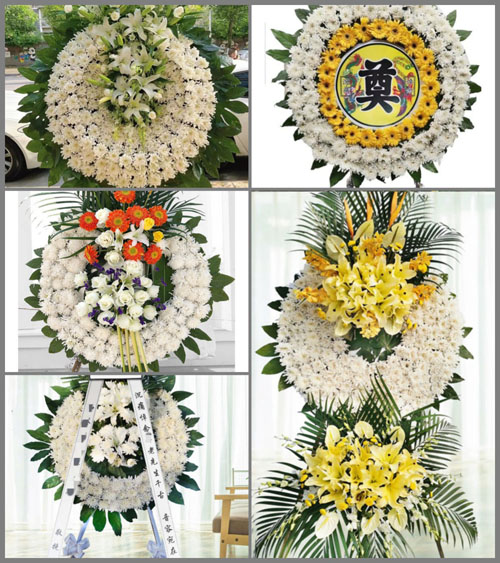 湖北襄阳市谷城县石花镇彭家湾村花圈速递